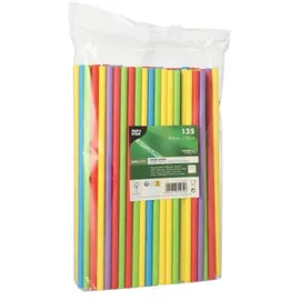 Papstar Shake-Halme Papier Ø 8 mm 25 cm 135 St. Schwarz