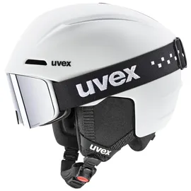 Uvex Viti Set Skihelm (Größe 51-55CM, weiss)