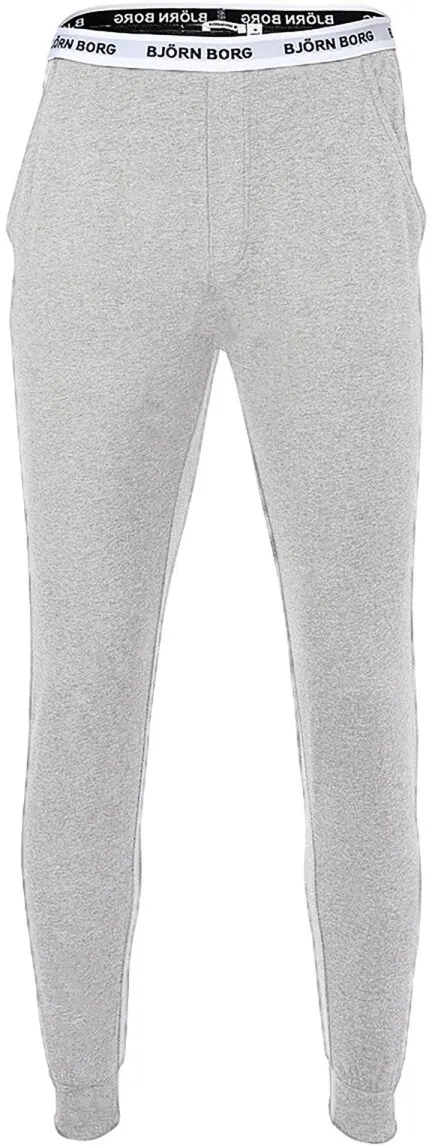 BJÖRN BORG Herren Jogginghose - Loungewear Pants, lang Grau XL