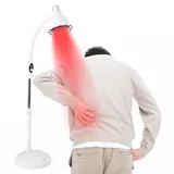 Infrarotlichttherapielampe, Rotlichtlampe Wärmelampe 220V, Rotlichtlampe mit Sockel Regelbare Temperatur (0-115°), 360°Justierbarer Schlauch, für Schönheitssalon, Wohnzimmer, Haus, etc