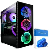 KRAFTPC High End Gaming-PC Intel Core i9 12900KF - GeForce RTX5060 Ti 8GB - 1TB SSD - 32GB DDR4 - Win11 - WLAN - Gamer PC Desktop PC Gaming Computer - Schwarz