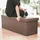 Relaxdays Sitzbank Faltbar Braun 38 x 114 x 38 cm
