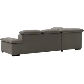 sit&more Ecksofa Alcudia L-Form, mit Armteilverstellung, optional Kopfteilverstellung und Bettfunktion grau