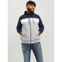 Jack & Jones PlusSize Bomberjacke JJERUSH HOOD BOMBER NOOS PLS blau XXXL