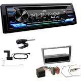 JVC CD-Receiver Autoradio DAB+ Bluetooth für Opel Corsa C 2000-2004 aluminium