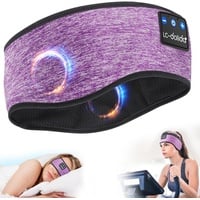 LC-dolida Schlafkopfhörer Bluetooth 5.4, Schlaf Stirnband Kopfhörer Headband Schlafmaske, Sportskopfhörer Musik schlafen Stirnband für Sport Training, Joggen, Yoga, Reisen