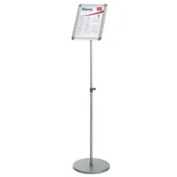 NOBO Infotafel 350x70x1010mm silber 1902383 für A4