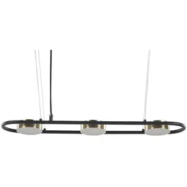 Beliani Mali 3-flg. oval schwarz / messing