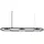 Beliani Mali 3-flg. oval schwarz / messing