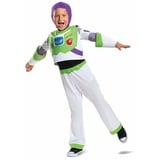 Disney Offizielles Deluxe-Kostüm, Buzz Lightyear für Kinder, Toy Story Kostüm für Kinder, Astronautenkostüm für Kinder, Halloween, Größe XS