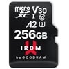 IRDM MICROCARD R170/W120 microSDXC 256GB Kit, UHS-I U3, A2, Class 10