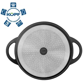 Kopf Topfset Atavola 8-teilig Aluguss, ILAG Basic Antihaftbeschichtung, Induktion, inkl. Griffschutz aus Silikon,