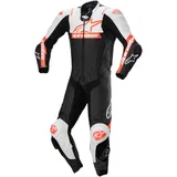 Alpinestars Missile V2 Ward Lederkombi 1tlg. - Schwarz/Weiß/Neon-Rot - 58