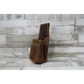GREENBURRY Vintage Kellnertasche Leder Kellnerhalfter Holster Kellnerbörsenköcher braun