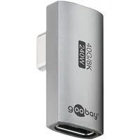 goobay USB-C Adapter 90° Silber
