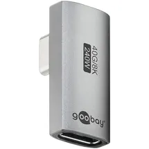 goobay USB-C Adapter 90° Silber