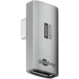 goobay USB-C Adapter 90° Silber