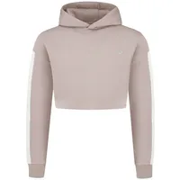 SMILODOX Damen Crop Hoodie Amaya Hellbraun karamellbraun S