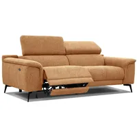 RELAXSOFA FIERO 3-Sitzer mit 1 Relaxfunktion, orange
