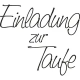KnorrPrandell Stempel Einladung zur Taufe 5,3 x 4,7 cm