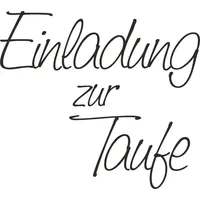 KnorrPrandell Stempel Einladung zur Taufe 5,3 x 4,7 cm
