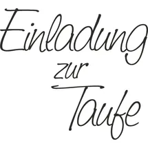 KnorrPrandell Stempel Einladung zur Taufe 5,3 x 4,7 cm