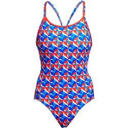 Funkita Diamond Back One Piece einteiliger Damen-Badeanzug M