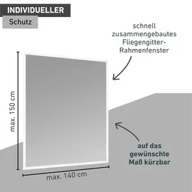 WINDHAGER Insektenschutz Fenster 140 x 150 cm Weiß