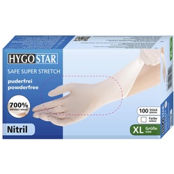 HYGOSTAR Einmalhandschuhe SAFE SUPER STRETCH XL weiß