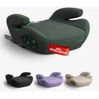 OWEN Sitzerhöhung Auto mit ISOFIX | Kindersitz mit Memory-Schaum & Wechselbezug | Für 15–36 kg (6–12 Jahre) | ECE R129 geprüft | ergonomisch & leicht | Bezug waschbar – grün