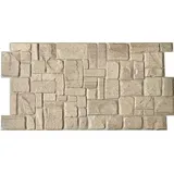 IKHEMalarka 3D Wandpaneel 4qm/10 Stück 3D PVC FLIESEN Wandpaneele, BxL: 50,00x92,00 cm, 4,00 qm, Wandverkleidung PVC-Verkleidung IMITATION OF STONE Stein Imitation gelb|beige