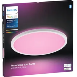 Philips hue Deckenleuchte 23W 2350 lm 2200- 6500 K HxØ 3,1x42,1 cm, Tento white & Color Ambiance weiß Ø Weiß