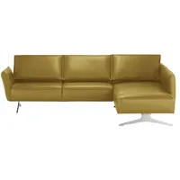 KOINOR Ecksofa Leder  Vineto , grün , Maße (cm): B: 272 H: 83 T: 207