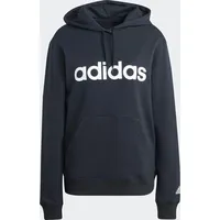 Adidas Essentials Linear Hoodie Black / White XL