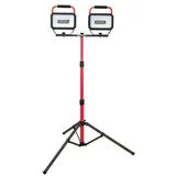 2 X LED-Baustrahler auf Stativ 23 W / 2.000 lm je Strahler