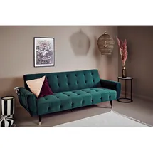 Jahnke Schlafsofa CHILLAX Dream EU, Samt Opal, Grün,
