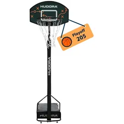 Hudora Basketballständer Playoff 205 (höhenverstellbar/fester Stand/Sicher/langlebig) - 157cm-205cm