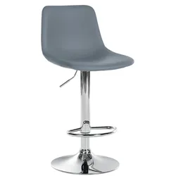 CLP Barhocker Divo Kunstleder grau/chrom