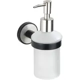 Wenko Seifenspender Udine 25010100 weiß/anthrazit Edelstahl, Glas 200,0 ml, 1 St.