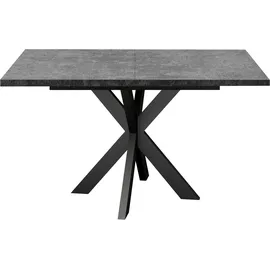 Mäusbacher Ausziehtisch 90 x 73 x 90 cm grau/schwarz