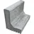 Diephaus L-Bordstein 24 x 40 x 18 x 6 cm Grau