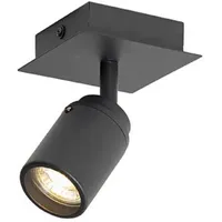QAZQA - Moderner Badspot schwarz quadratisch IP44 - Ducha