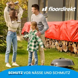 Floordirekt Abdeckplane 6 x 10 m Orange