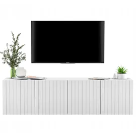 meble lindner Elpis TV-Schrank 150 cm Weiß Matt MDF/Spanplatte
