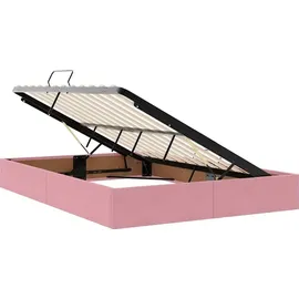 vidaXL Bett 140 x 200 cm Rosa