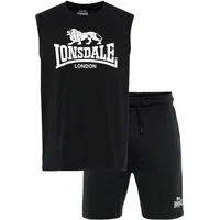 Lonsdale Herren ärmelloses T-Shirt & Shorts Set normale Passform