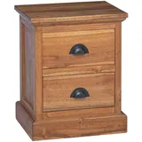 vidaXL Nachtschrank mit Schubladen 40 x 30 x 50 cm Braun