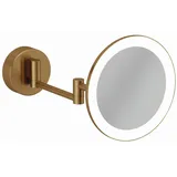 Kludi VELA R LED-Kosmetikspiegel 58995N1W Vergrößerung 3-fach, Wandmontage, brushed bronze