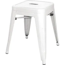 Bolero bistro Hocker aus Stahl weiß