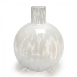 Vase Nomura boule blanc - Rond Verre Lou De Castellane